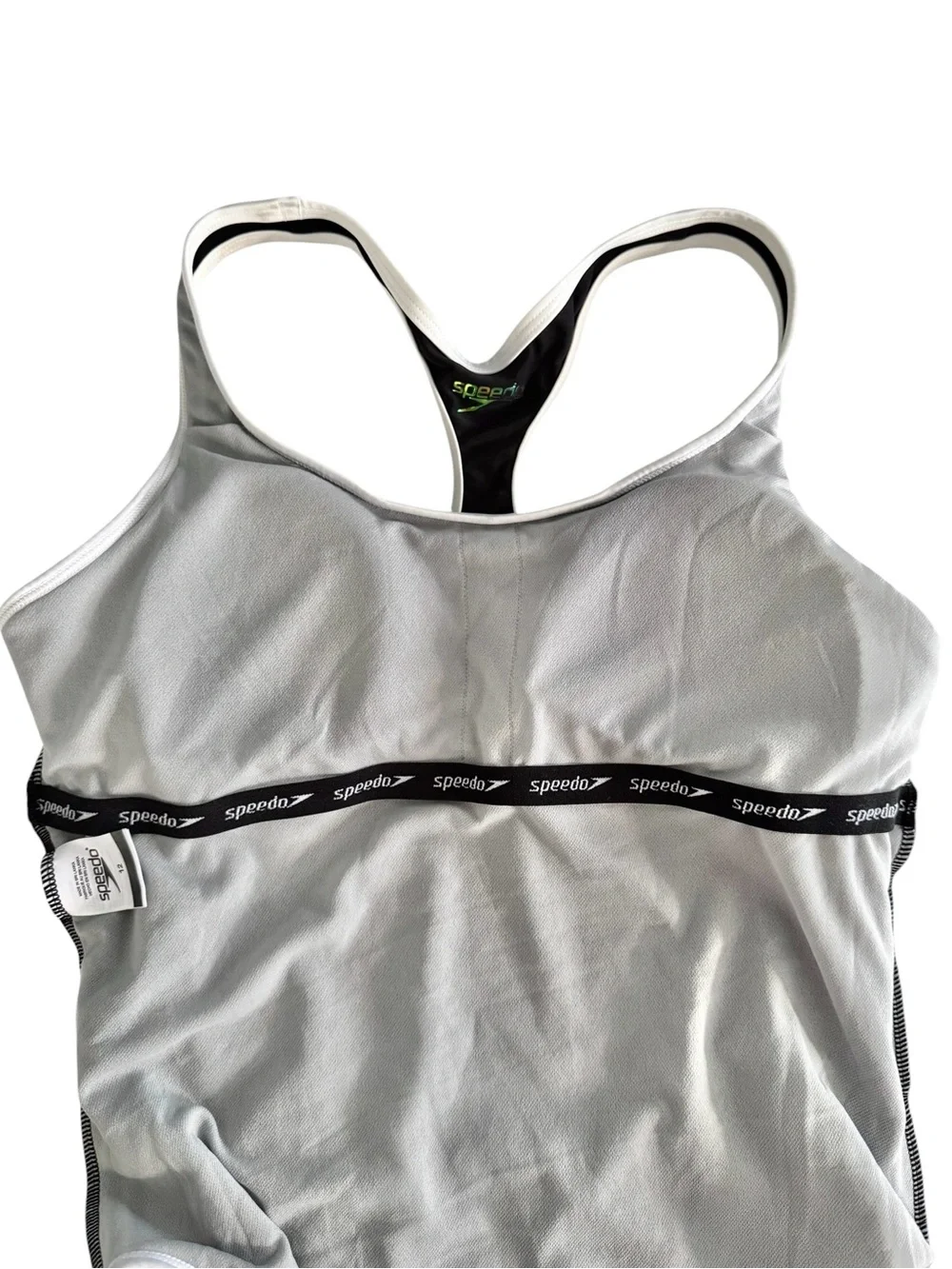 Speedo Contrast Binding One Piece Swimsuit